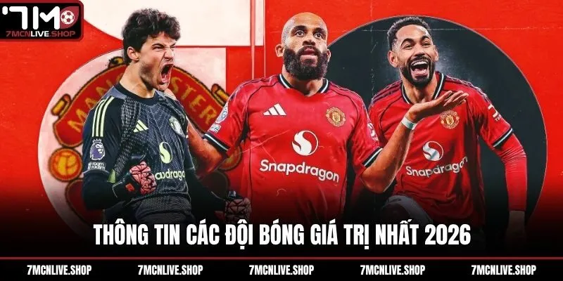 Thông tin các đội bóng giá trị nhất 2026