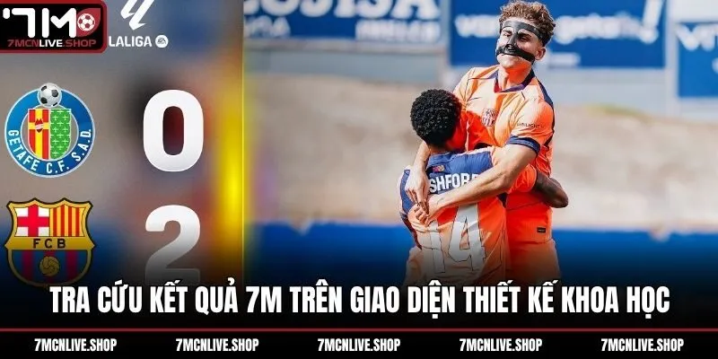 Tra cứu kết quả 7M trên giao diện thiết kế khoa học