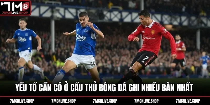 Yếu tố cần có ở cầu thủ bóng đá ghi nhiều bàn nhất